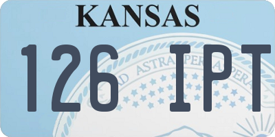 KS license plate 126IPT