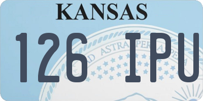 KS license plate 126IPU