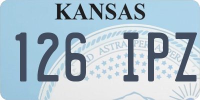 KS license plate 126IPZ