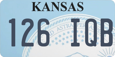 KS license plate 126IQB