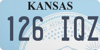 KS license plate 126IQZ