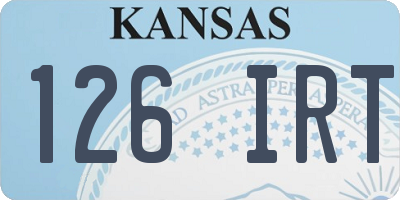 KS license plate 126IRT