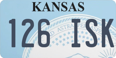 KS license plate 126ISK