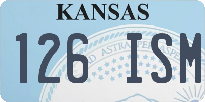 KS license plate 126ISM