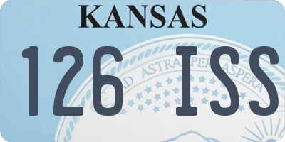 KS license plate 126ISS