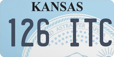 KS license plate 126ITC