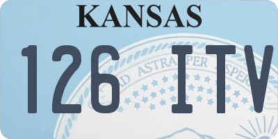 KS license plate 126ITV