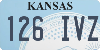 KS license plate 126IVZ