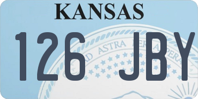 KS license plate 126JBY