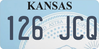 KS license plate 126JCQ