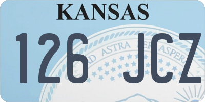 KS license plate 126JCZ