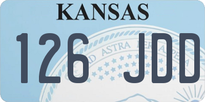 KS license plate 126JDD