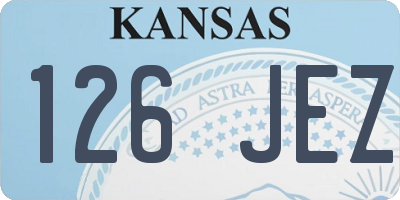 KS license plate 126JEZ