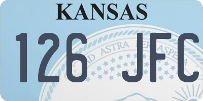 KS license plate 126JFC