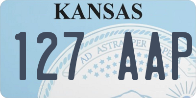 KS license plate 127AAP