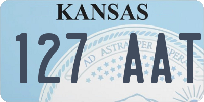 KS license plate 127AAT