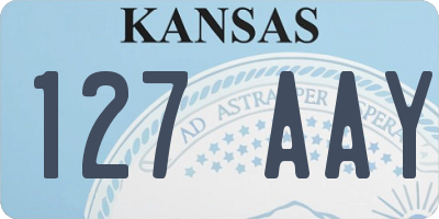 KS license plate 127AAY