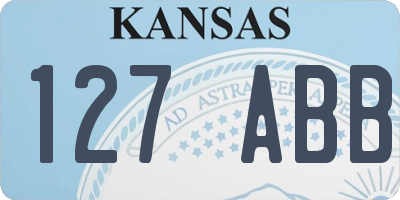 KS license plate 127ABB