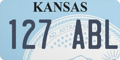 KS license plate 127ABL