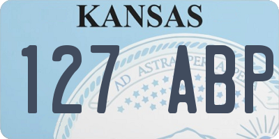 KS license plate 127ABP