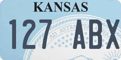 KS license plate 127ABX