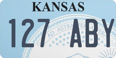 KS license plate 127ABY