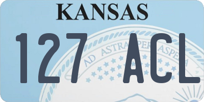 KS license plate 127ACL
