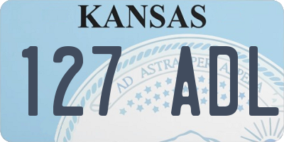 KS license plate 127ADL