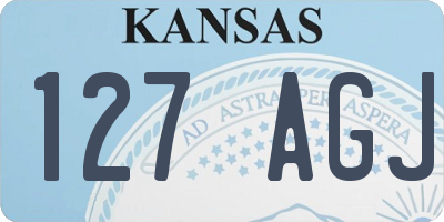 KS license plate 127AGJ