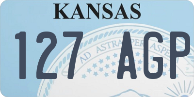 KS license plate 127AGP