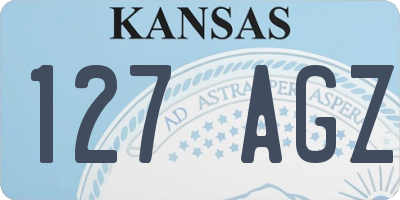KS license plate 127AGZ