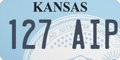 KS license plate 127AIP