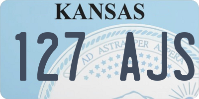 KS license plate 127AJS