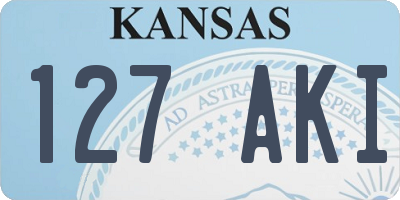 KS license plate 127AKI