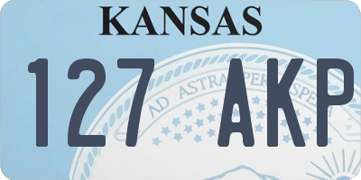 KS license plate 127AKP