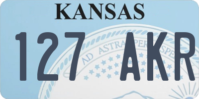 KS license plate 127AKR