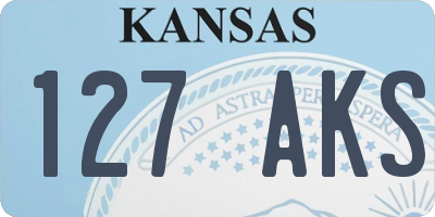 KS license plate 127AKS