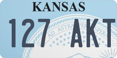 KS license plate 127AKT