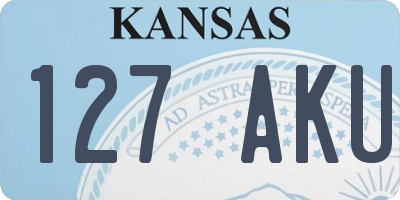 KS license plate 127AKU