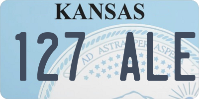 KS license plate 127ALE