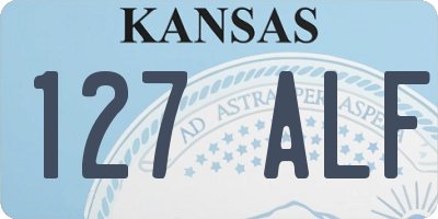 KS license plate 127ALF