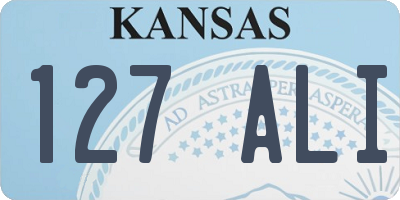 KS license plate 127ALI