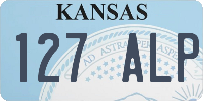 KS license plate 127ALP