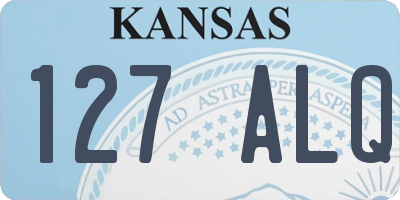 KS license plate 127ALQ