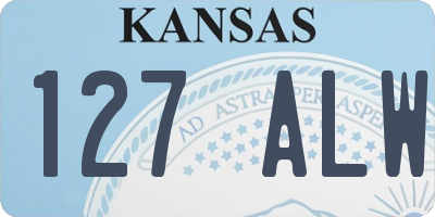 KS license plate 127ALW