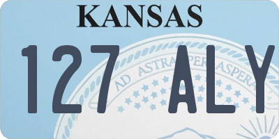 KS license plate 127ALY