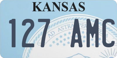 KS license plate 127AMC