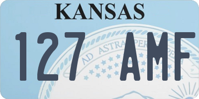KS license plate 127AMF