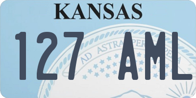 KS license plate 127AML