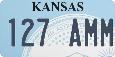 KS license plate 127AMM